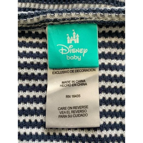 Disney Baby Mickey Pluto Best Buds Striped Romper For Infant Size 3-6M - Picture 6 of 10